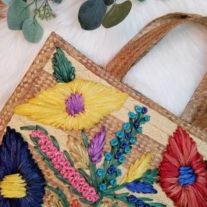 Bohemian Woven Straw Bag
